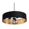 Afx Celine Pendant, 24 in., Black Finish, Black/Gold Shade CLNP24MBBK-BKGD - alternate 1